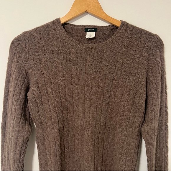 J. Crew Brown Cable Knit Sweater